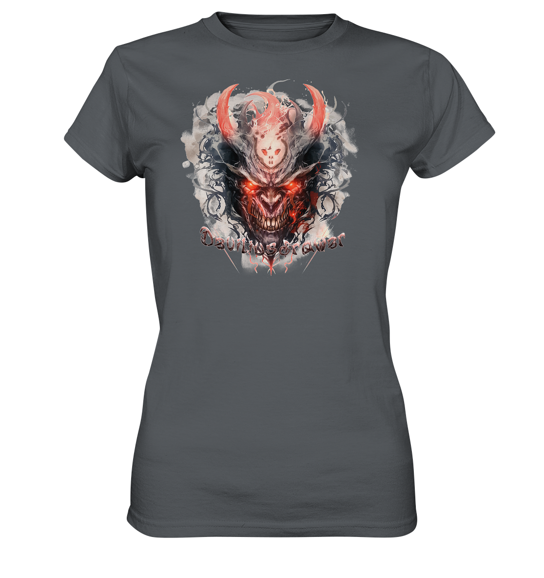 Deviliusdrawer Red Horn Devil - Ladies Premium Shirt