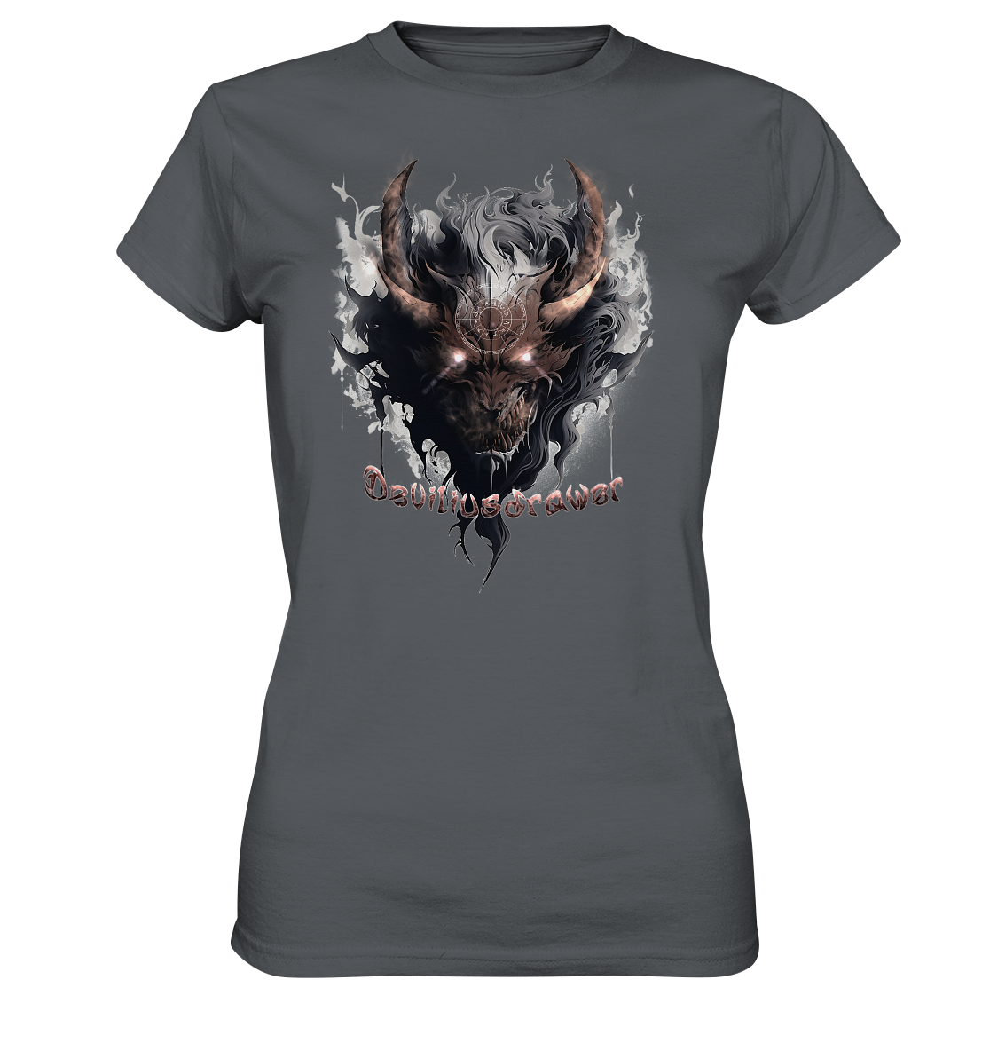 Deviliusdrawer Magic Redeyed Demon - Ladies Premium Shirt