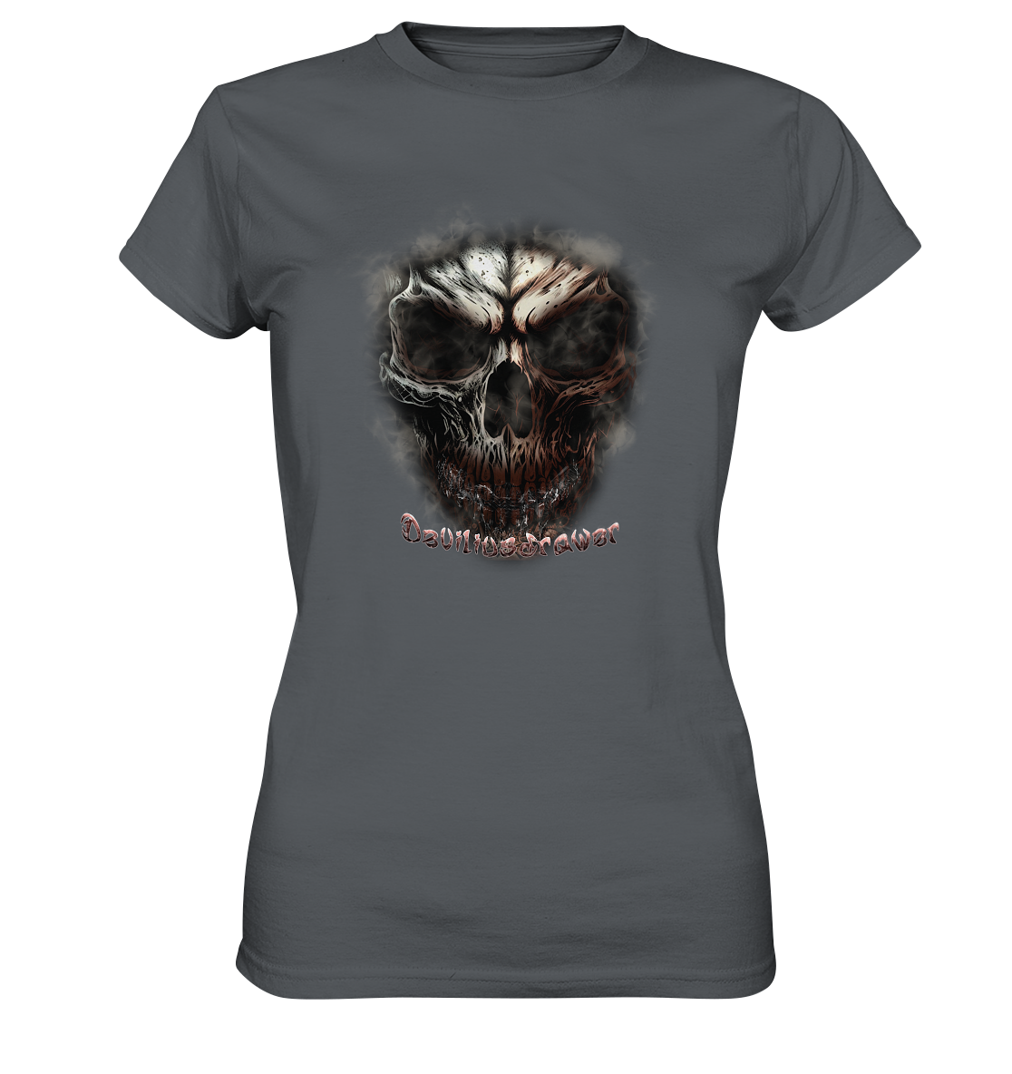 Deviliusdrawer Fire Skeleton - Ladies Premium Shirt