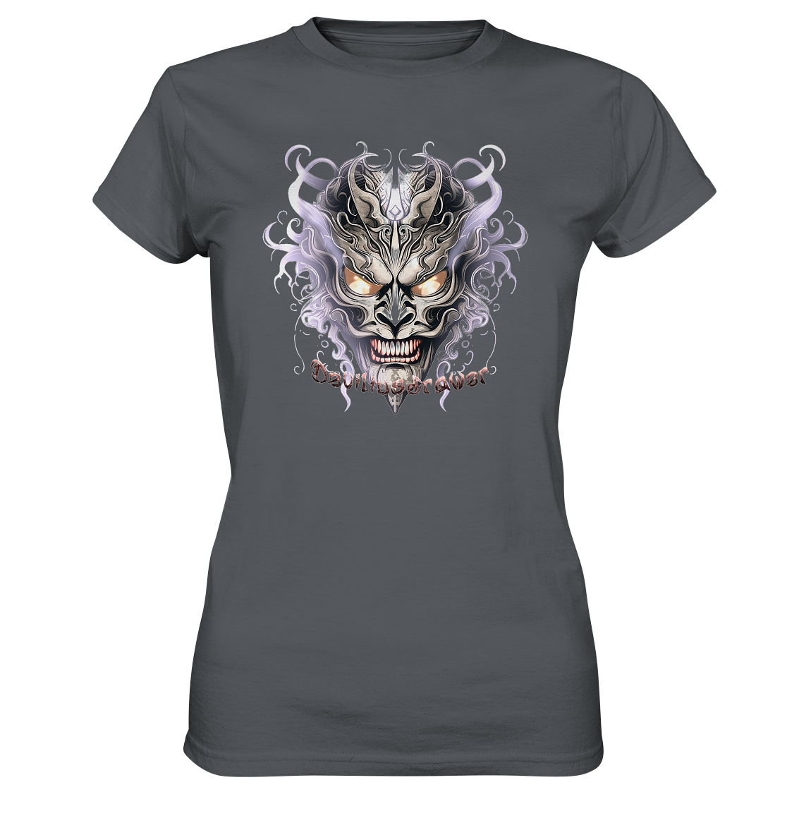Deviliusdrawer Demon Mask Violet - Ladies Premium Shirt