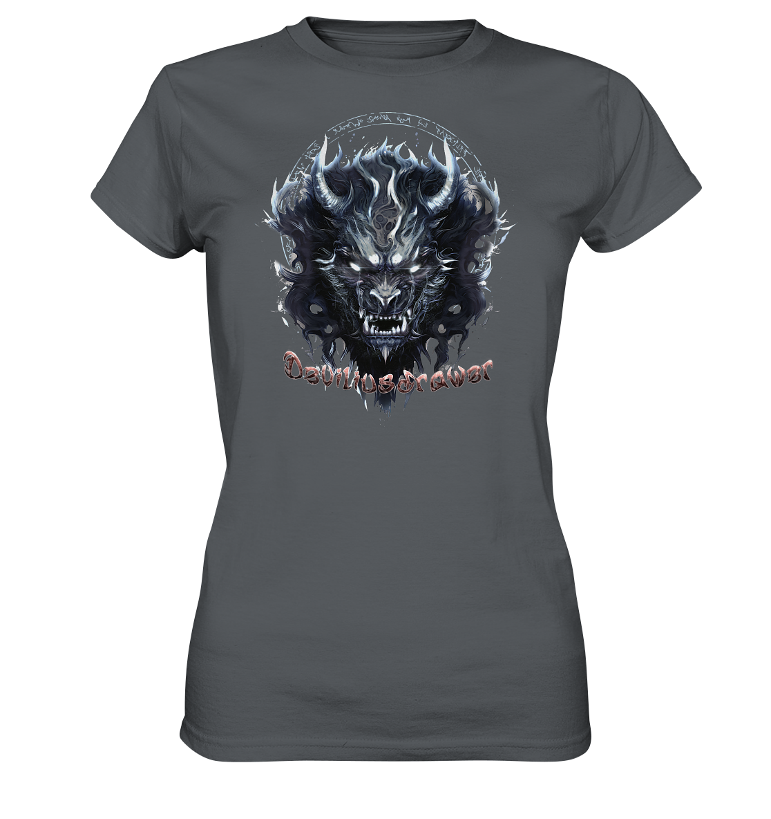 Deviliusdrawer Dark Wolf Mask - Ladies Premium Shirt