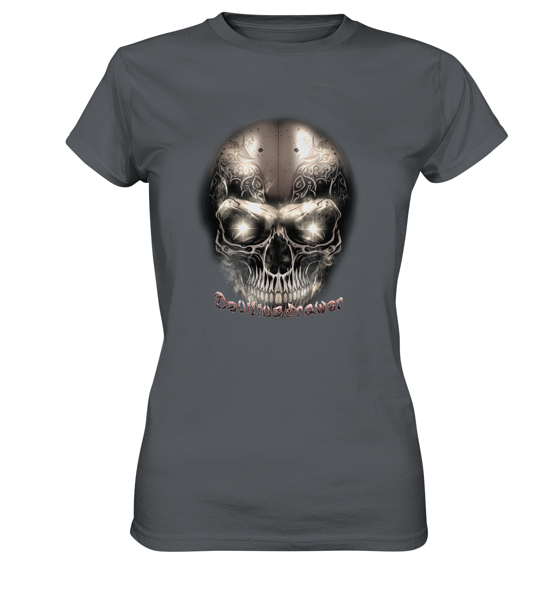 Deviliusdrawer Fire Skeleton Iron - Ladies Premium Shirt