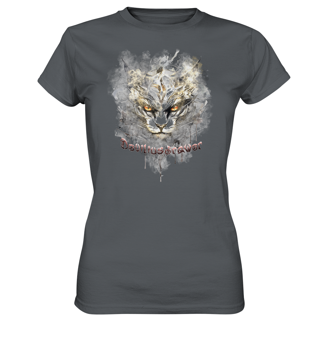 Deviliusdrawer White Catgod - Ladies Premium Shirt