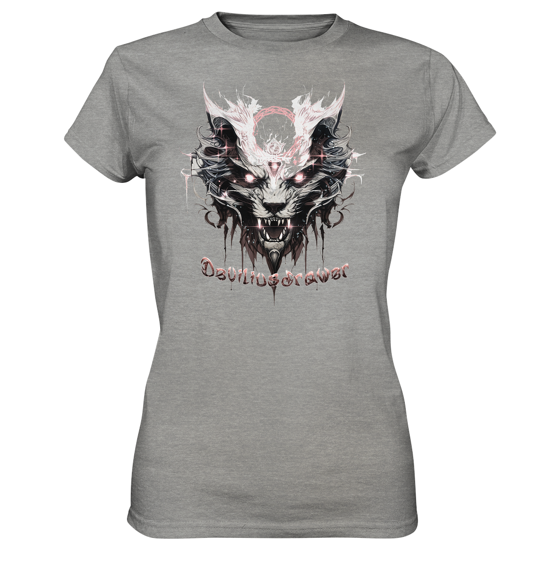 Deviliusdrawer Demonic Glow Cat - Ladies Premium Shirt
