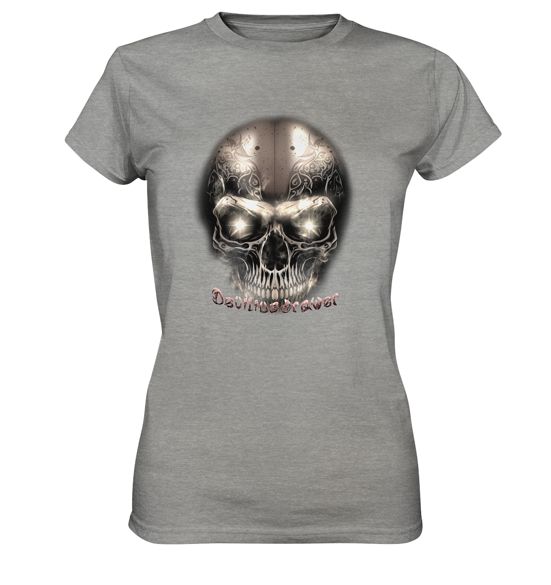 Deviliusdrawer Fire Skeleton Iron - Ladies Premium Shirt