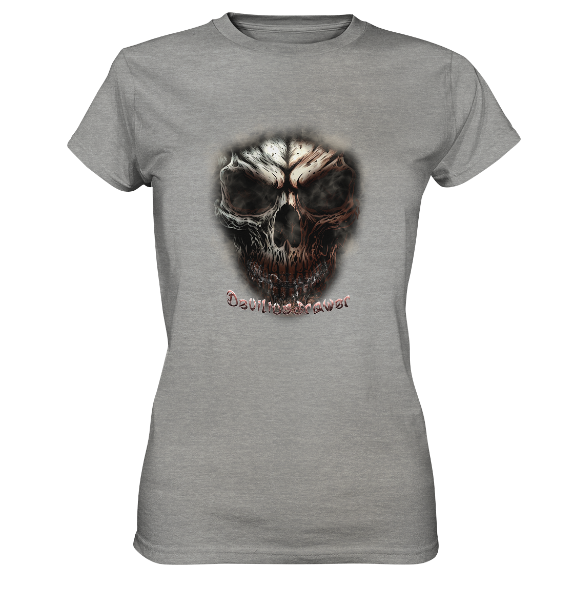 Deviliusdrawer Fire Skeleton - Ladies Premium Shirt