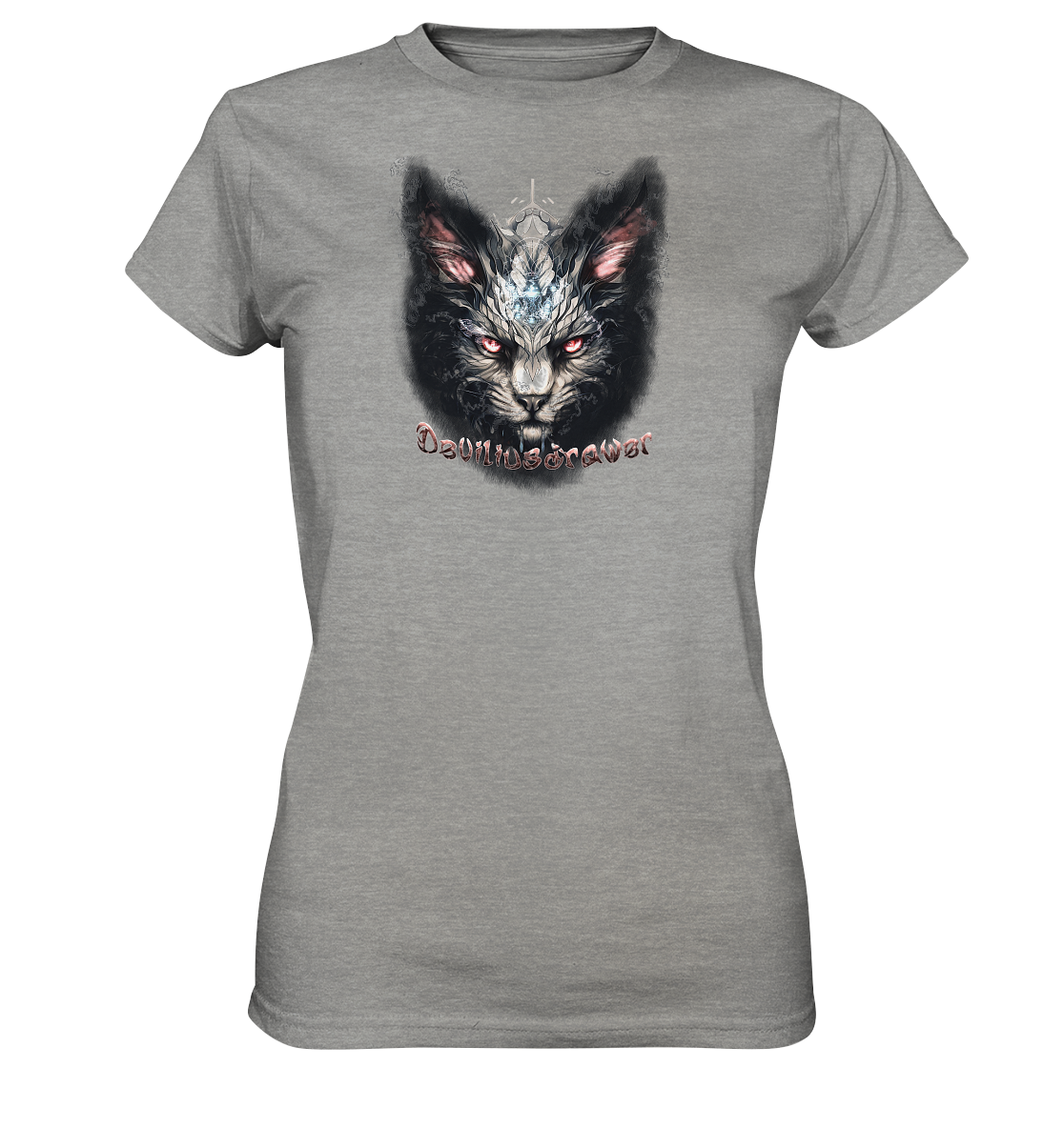 Deviliusdrawer Myshtical Redeyed Cat - Ladies Premium Shirt
