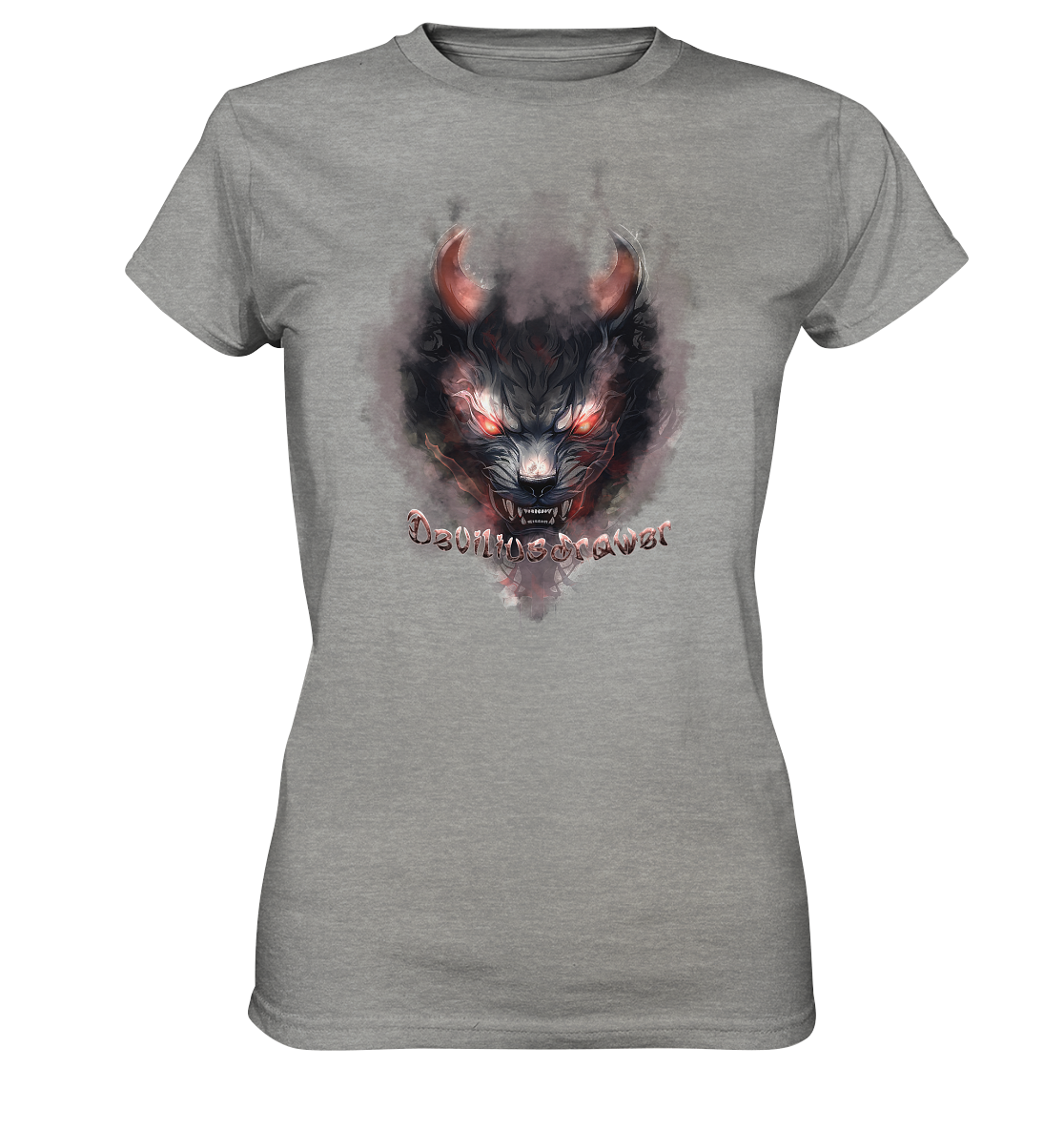 Deviliusdrawer Red Smoked Cat - Ladies Premium Shirt