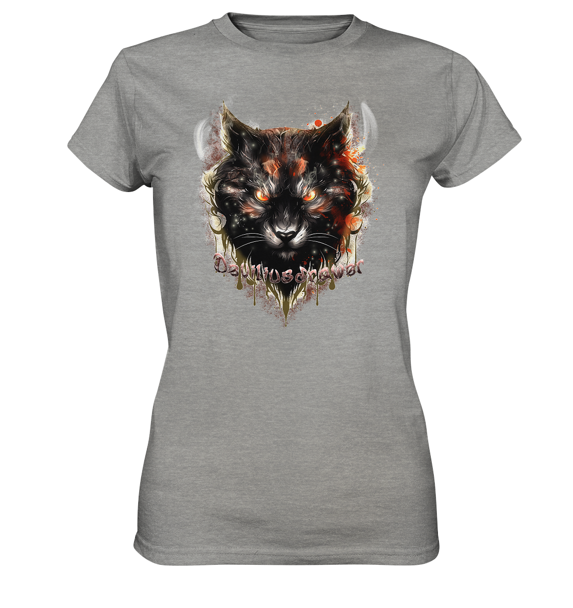 Deviliusdrawer Red Devil Cat - Ladies Premium Shirt