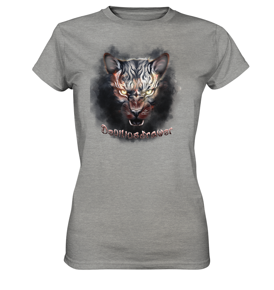 Deviliusdrawer Smoke Tiger - Ladies Premium Shirt