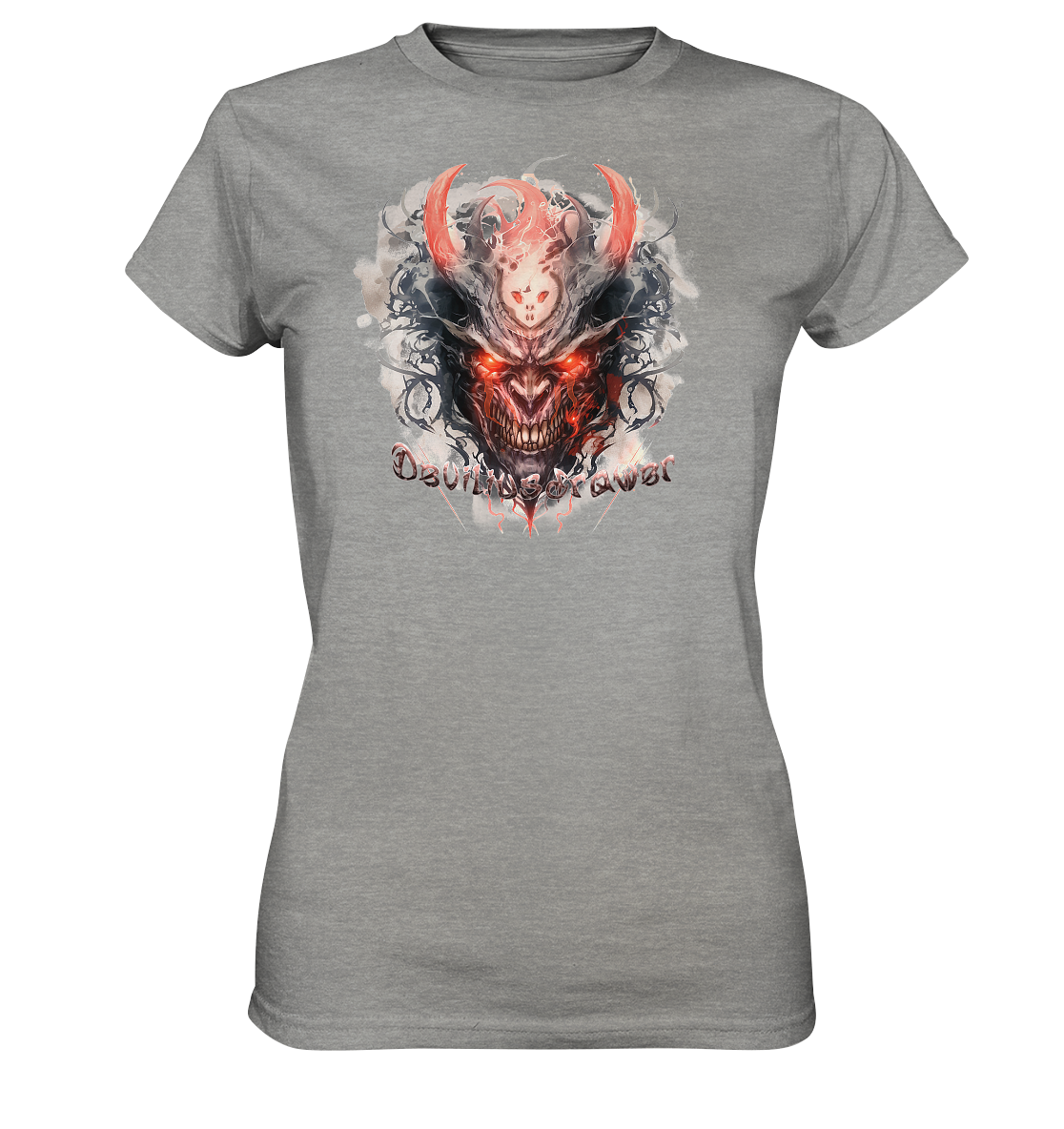Deviliusdrawer Red Horn Devil - Ladies Premium Shirt