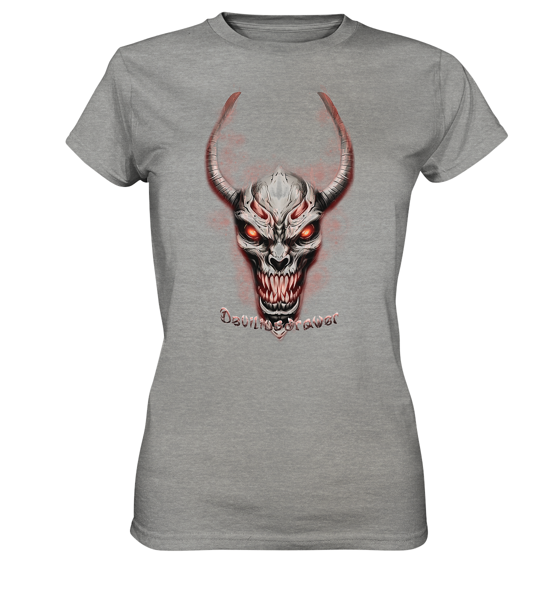 Deviliusdrawer Red Eyed Skeleton - Ladies Premium Shirt