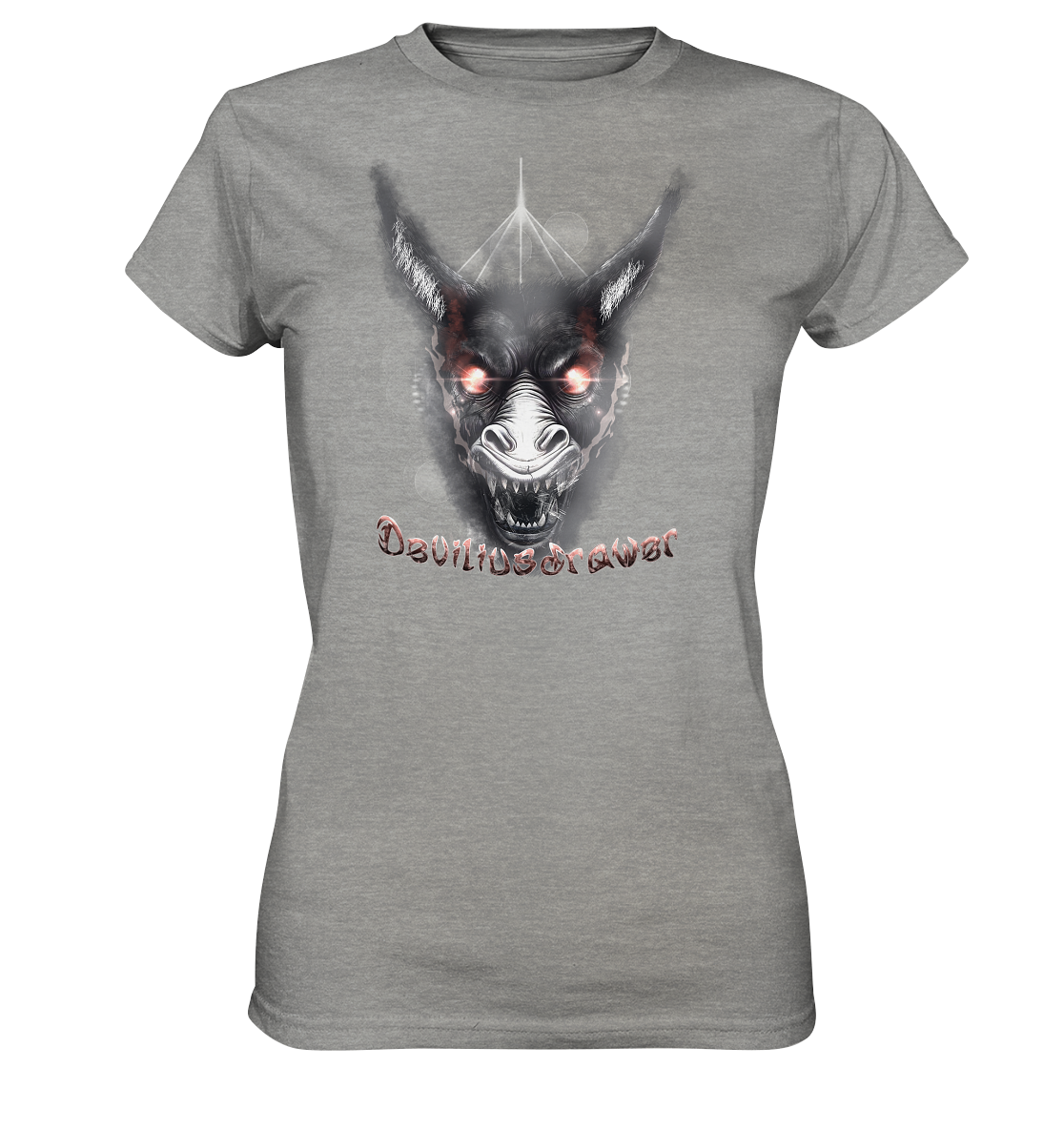 Deviliusdrawer Evil Donkey - Ladies Premium Shirt