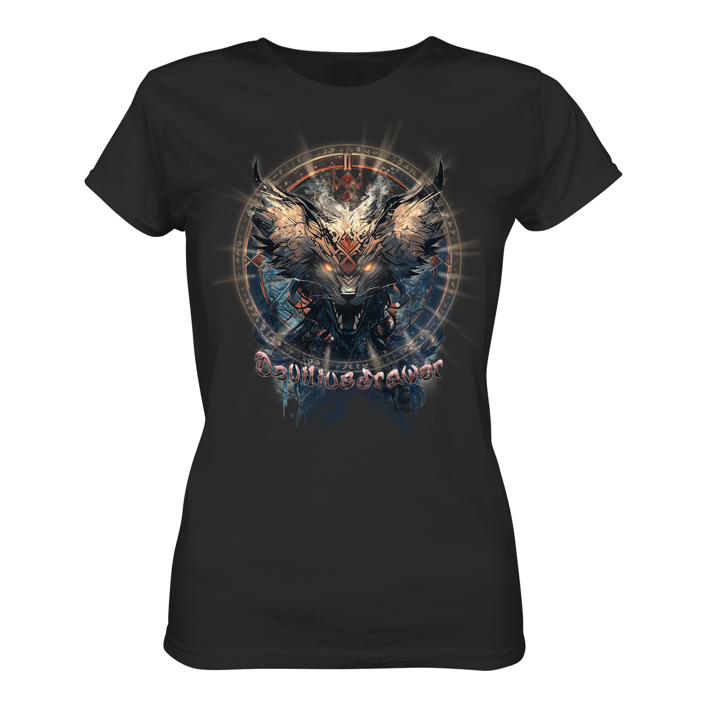 Deviliusdrawer Dark Magic Wolf - Ladies Premium Shirt