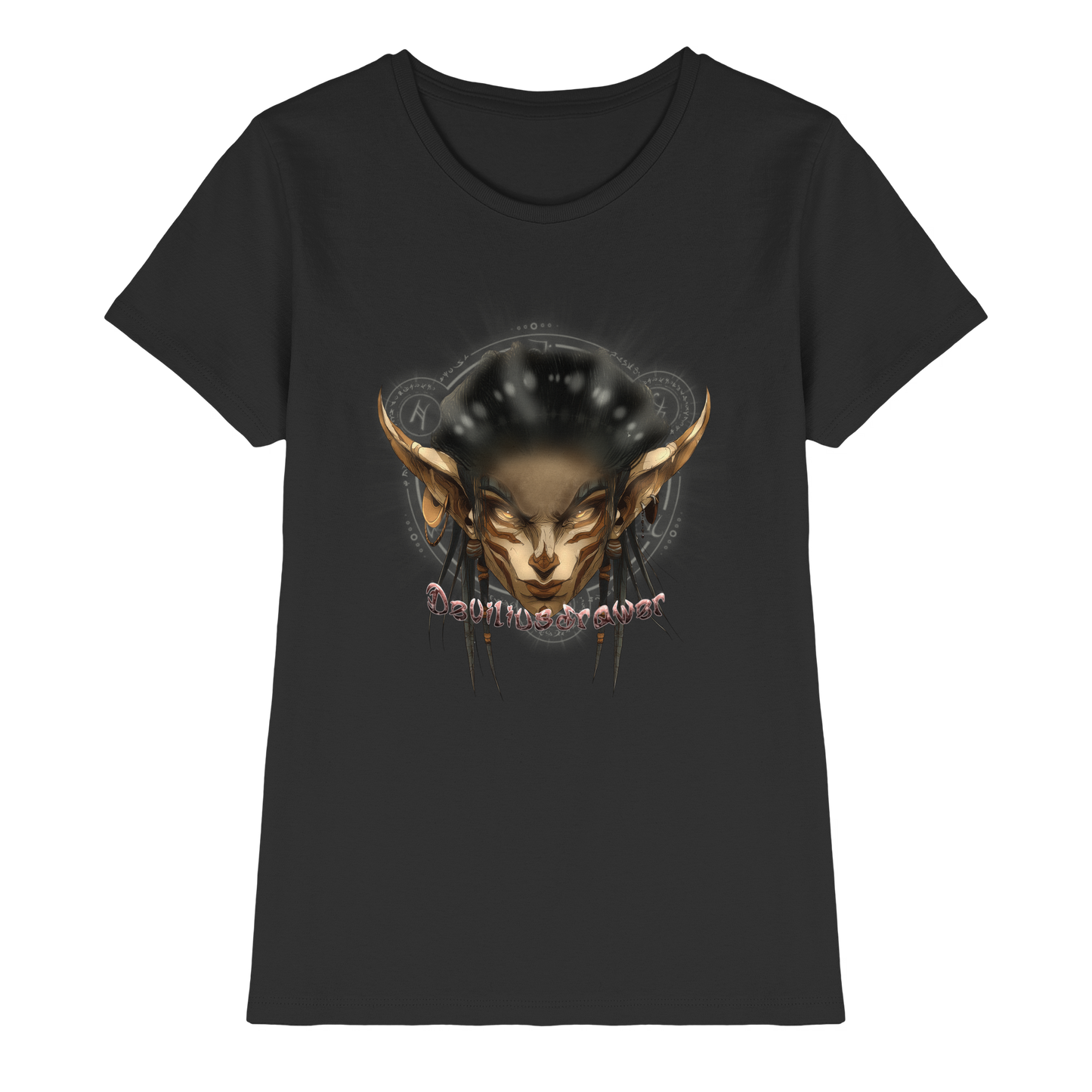 Deviliusdrawer Gold Magician Elf - Ladies Premium Shirt