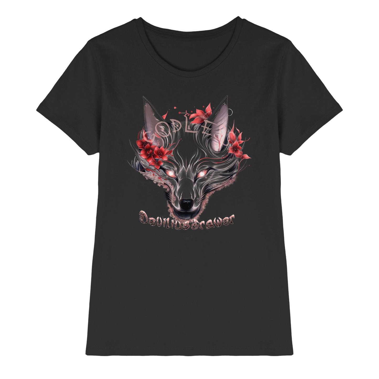 Deviliusdrawer Kitsune Wolf - Ladies Premium Shirt