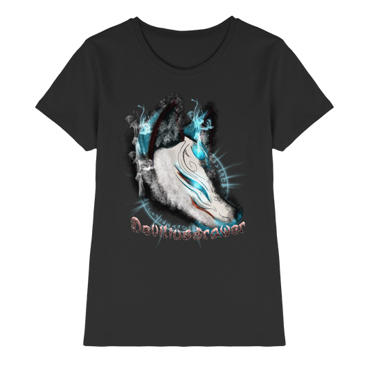 Deviliusdrawer Darkness Kitsune - Ladies Premium Shirt