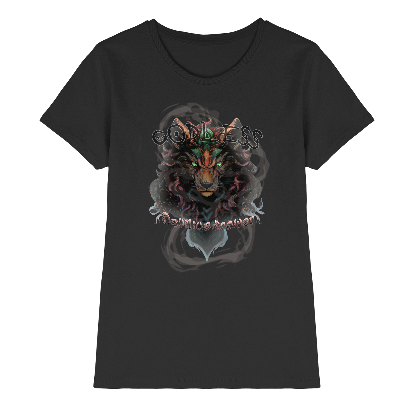 Deviliusdrawer Godless Wolf - Ladies Premium Shirt
