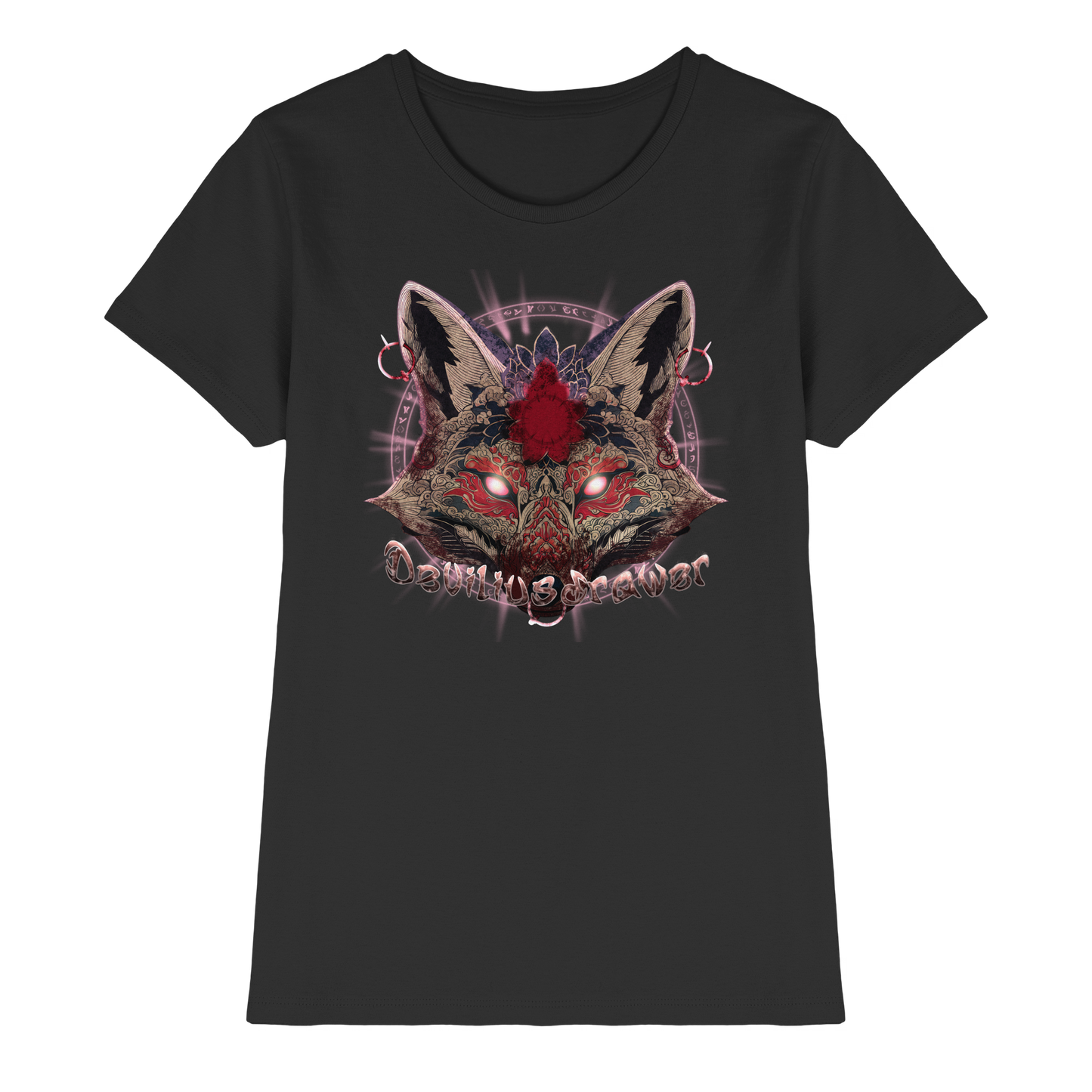 Deviliusdrawer Demon Kitsune - Ladies Premium Shirt