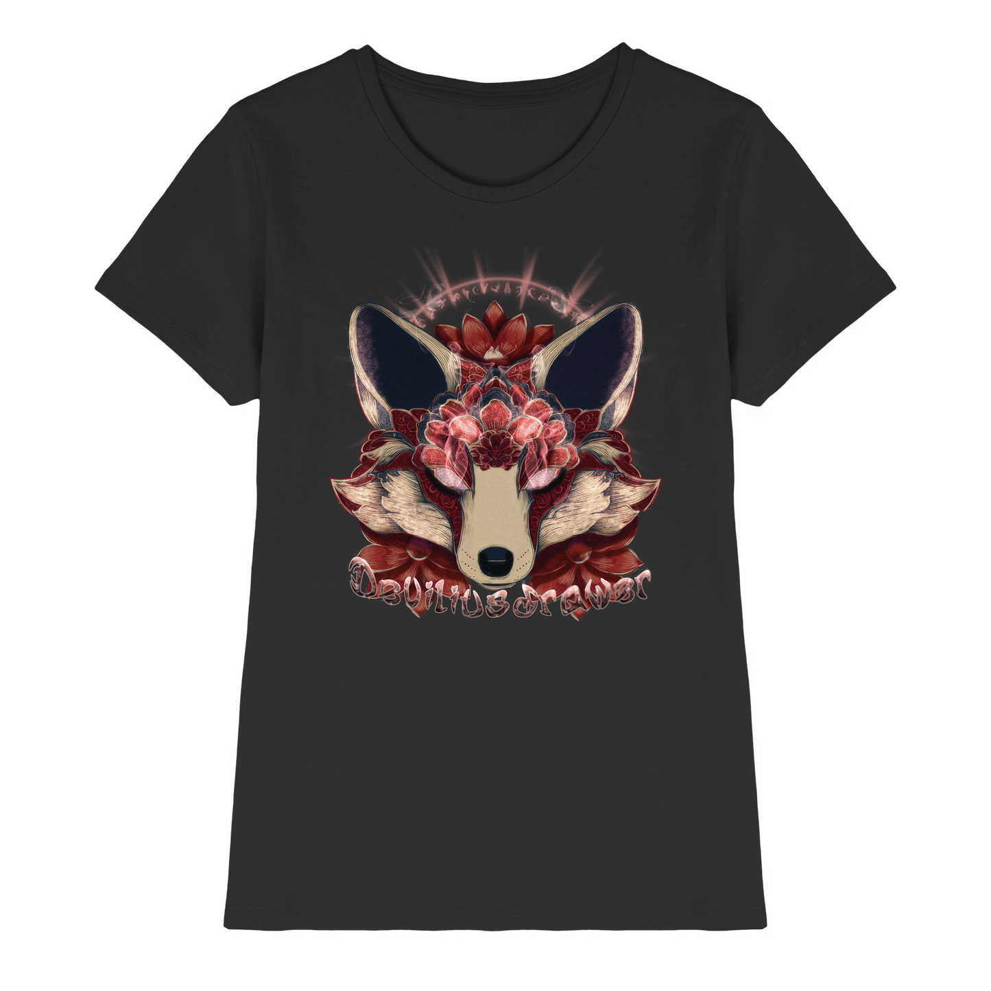 Deviliusdrawer Fire Kitsune - Ladies Premium Shirt