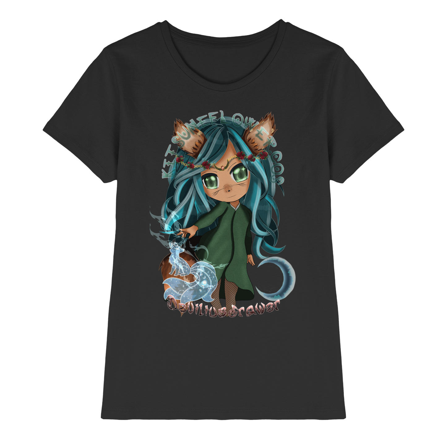 Deviliusdrawer Kitsuneflower - Ladies Premium Shirt