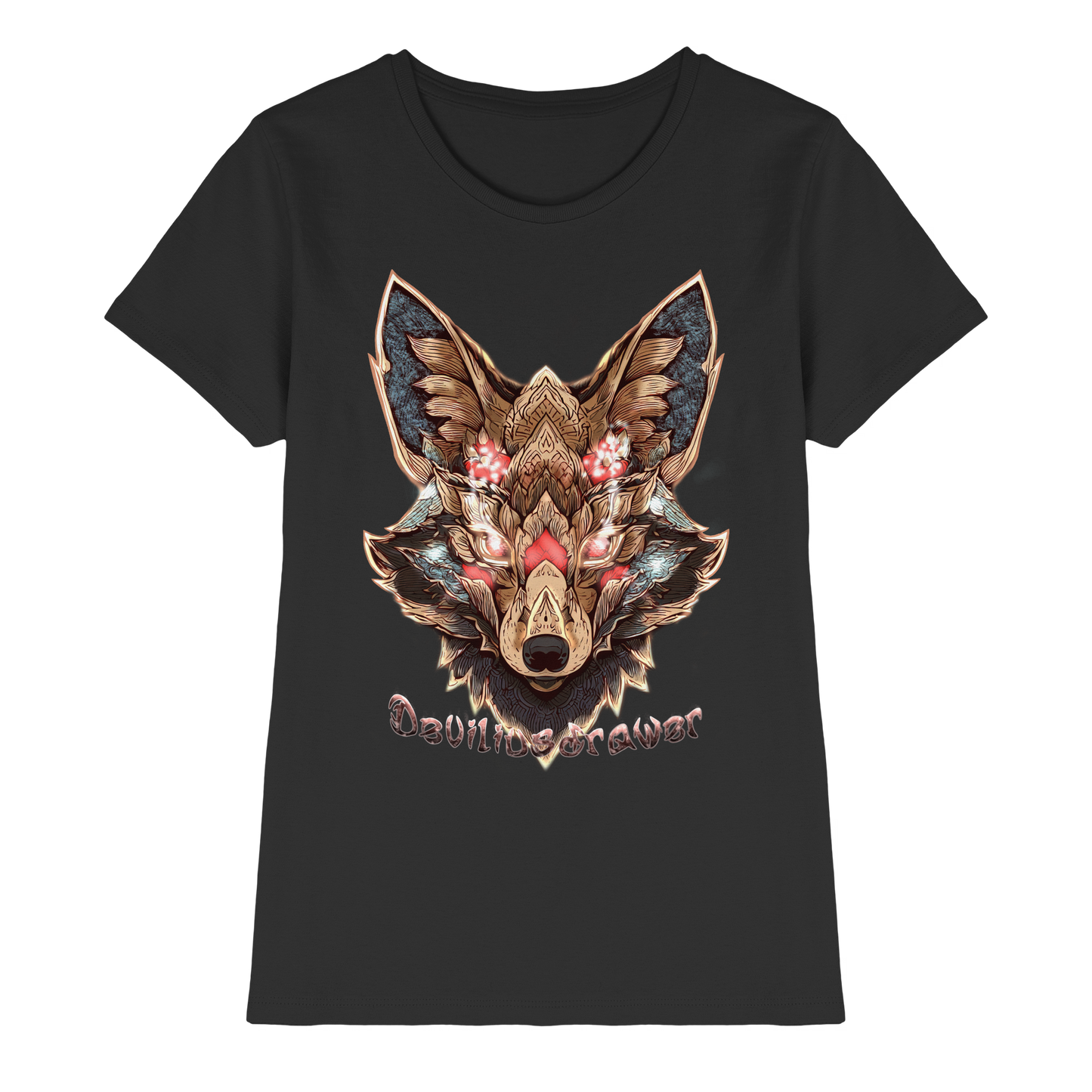 Deviliusdrawer Cristal Kitsune - Ladies Premium Shirt