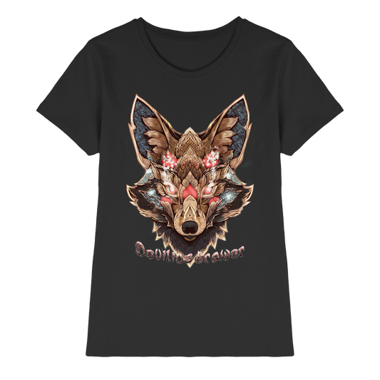 Deviliusdrawer Cristal Kitsune - Ladies Premium Shirt