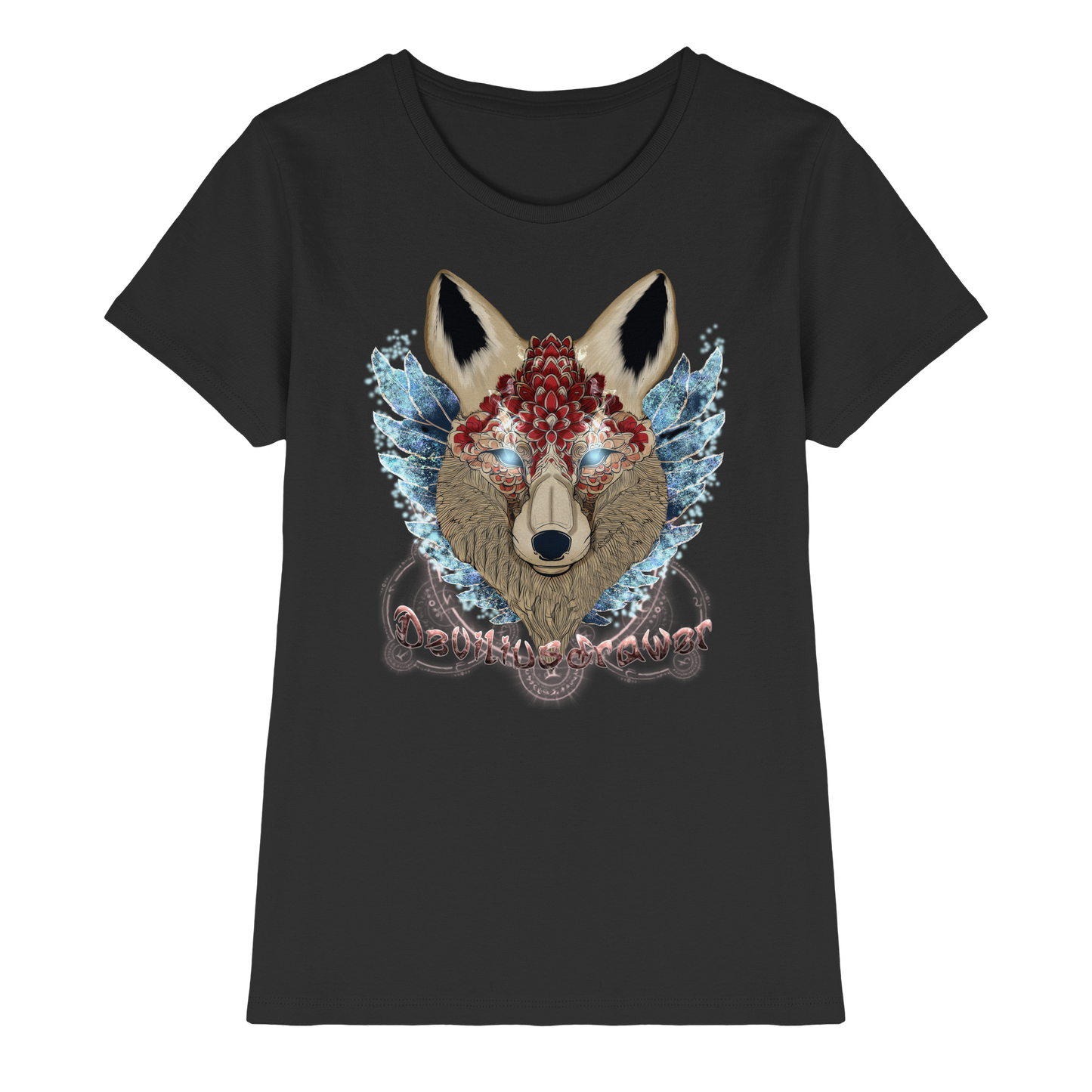 Deviliusdrawer Diamond Kitsune - Ladies Premium Shirt