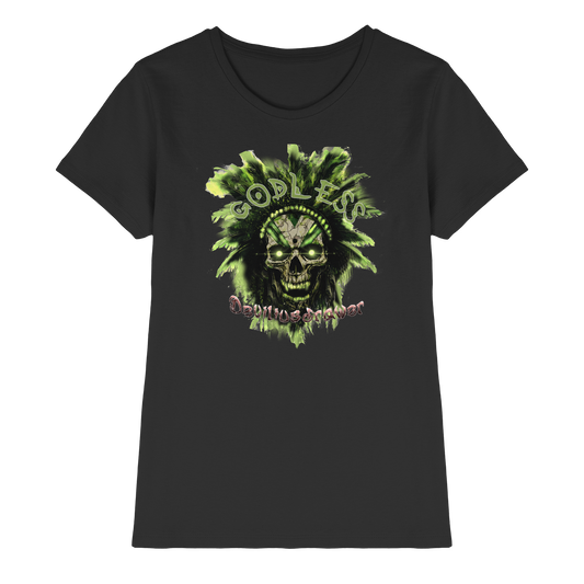 Deviliusdrawer Godless Skull - Ladies Premium Shirt