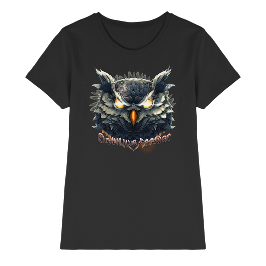 Deviliusdrawer Dark Fire Owl - Ladies Premium Shirt