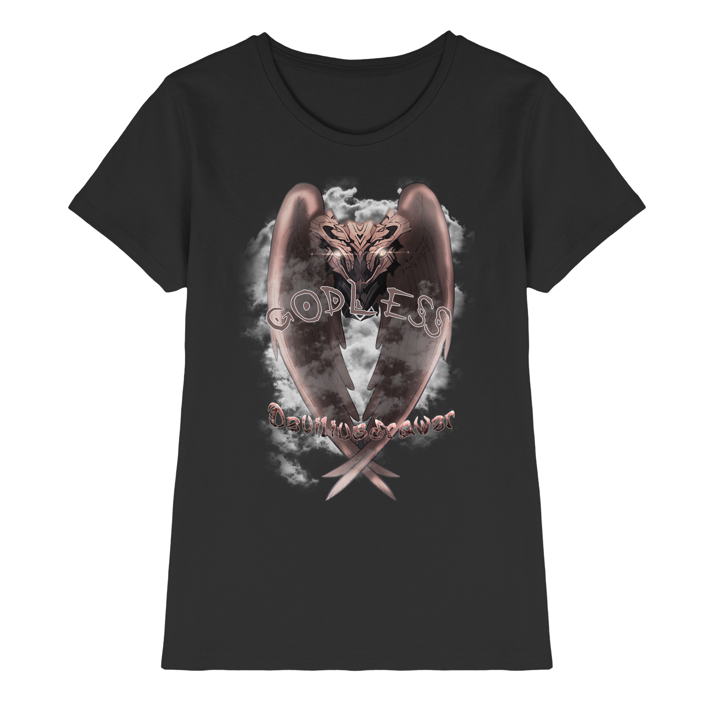 Deviliusdrawer Godless Owl - Ladies Premium Shirt