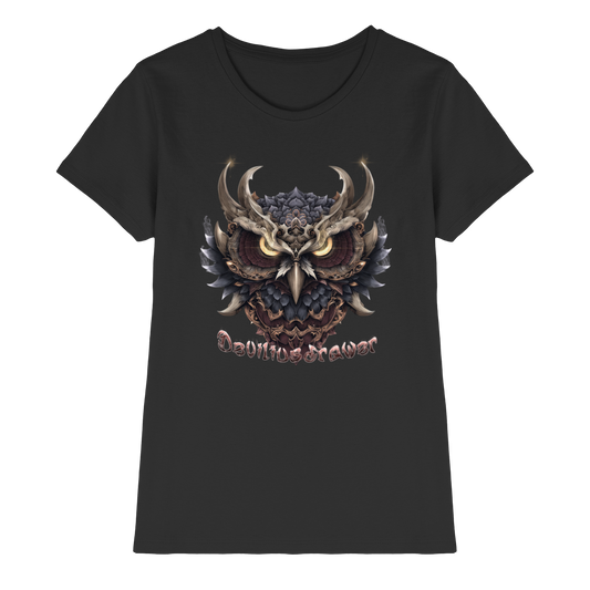 Deviliusdrawer Golden Owl - Ladies Premium Shirt