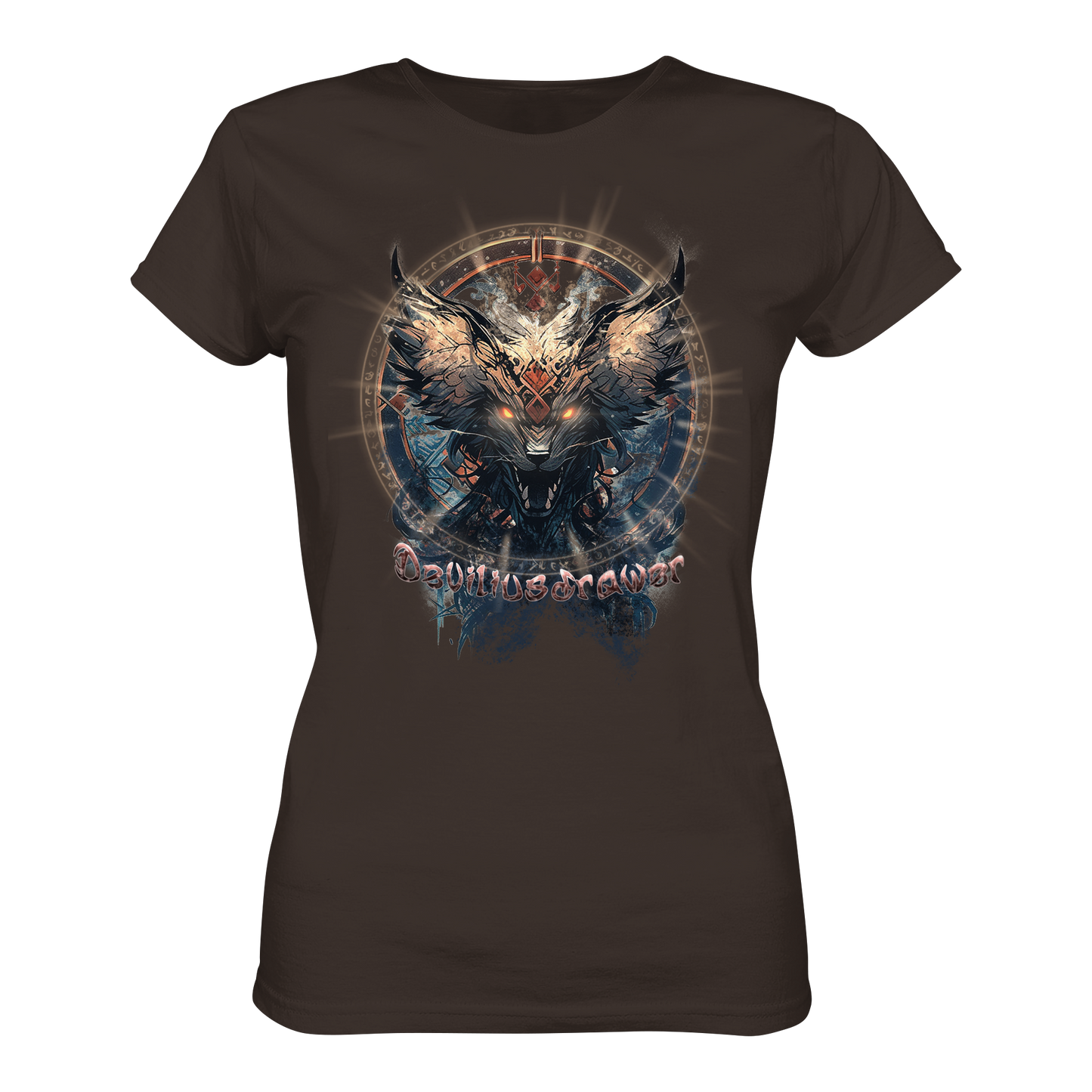 Deviliusdrawer Dark Magic Wolf - Ladies Premium Shirt