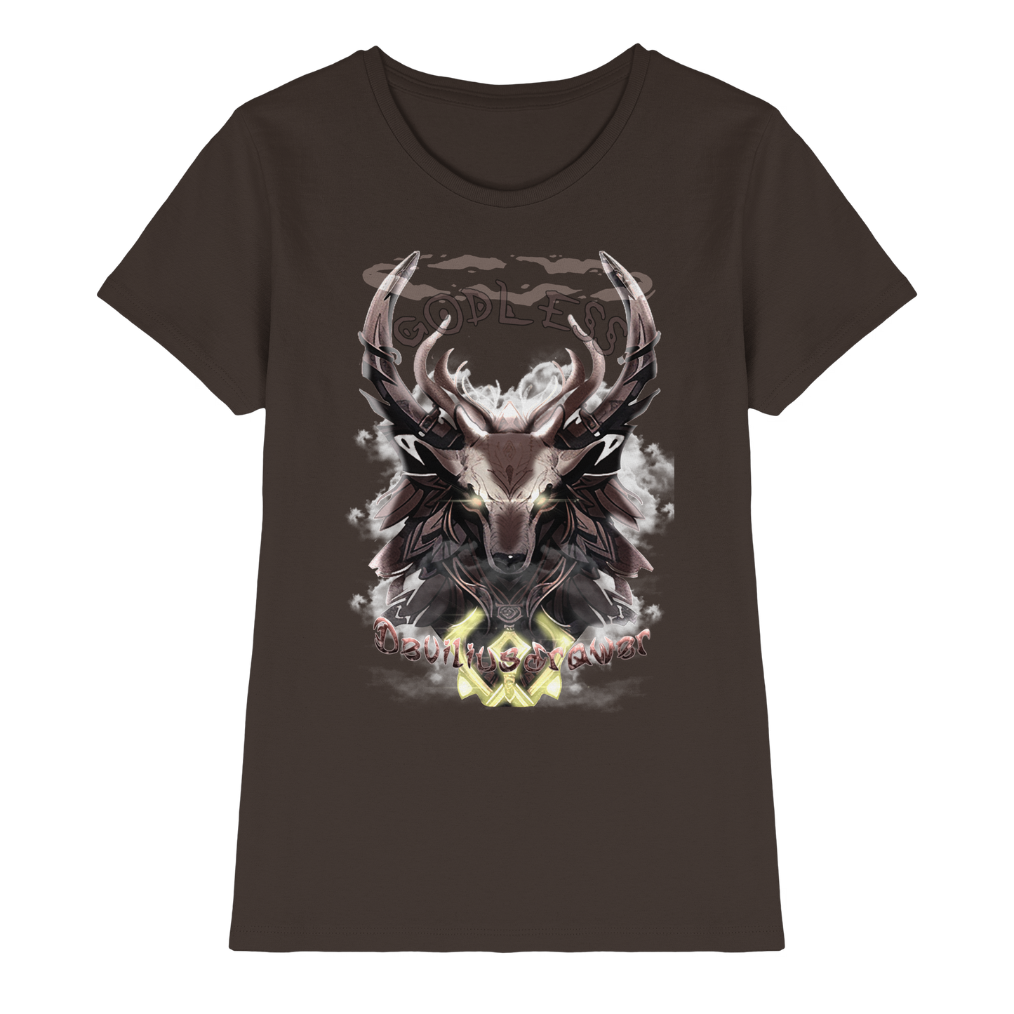 Deviliusdrawer Godless Deer - Ladies Premium Shirt
