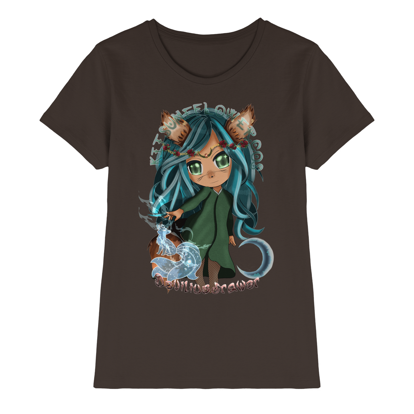 Deviliusdrawer Kitsuneflower - Ladies Premium Shirt