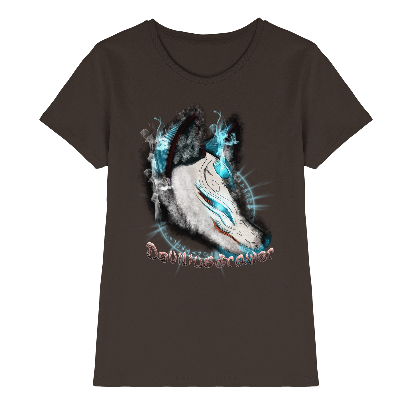 Deviliusdrawer Darkness Kitsune - Ladies Premium Shirt