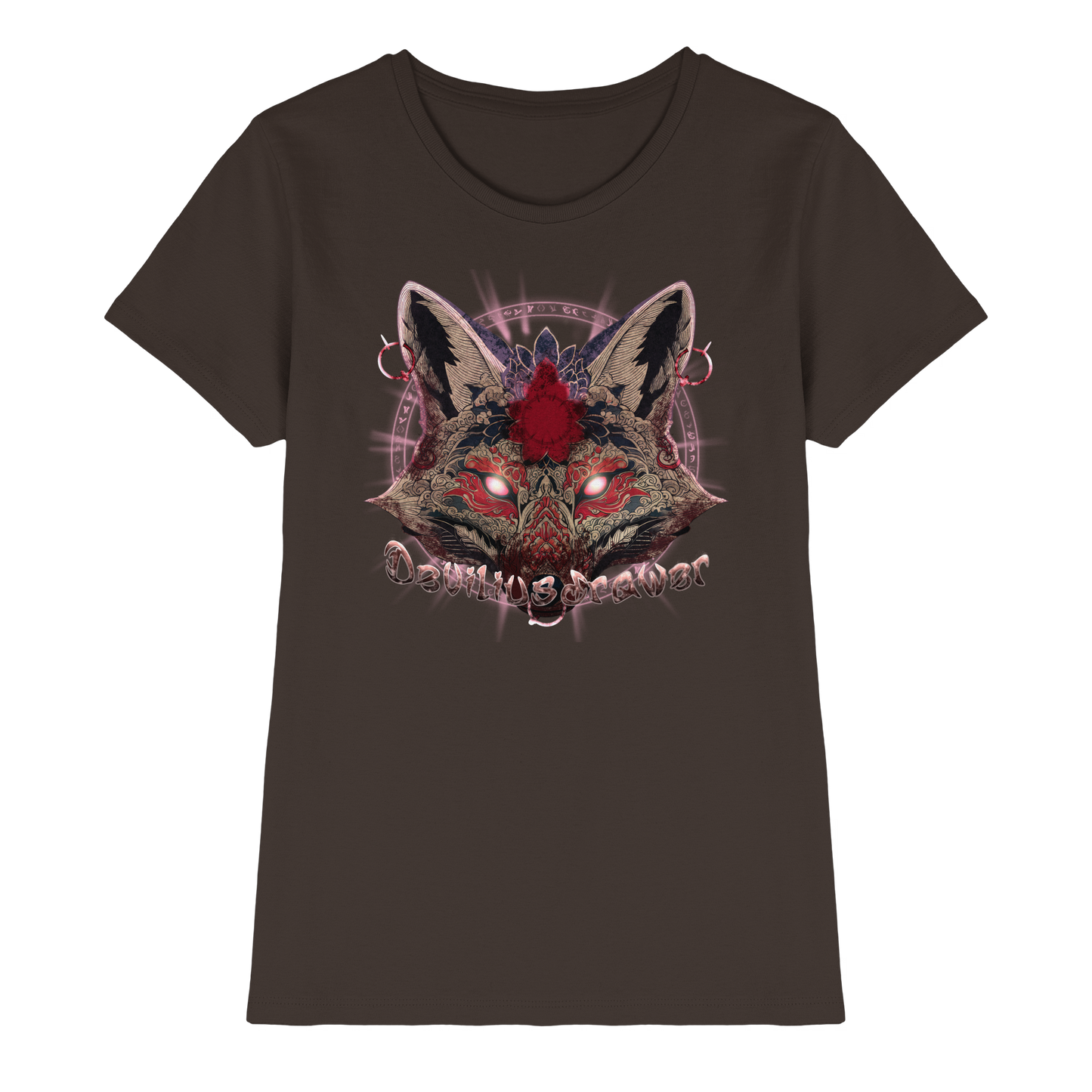 Deviliusdrawer Demon Kitsune - Ladies Premium Shirt