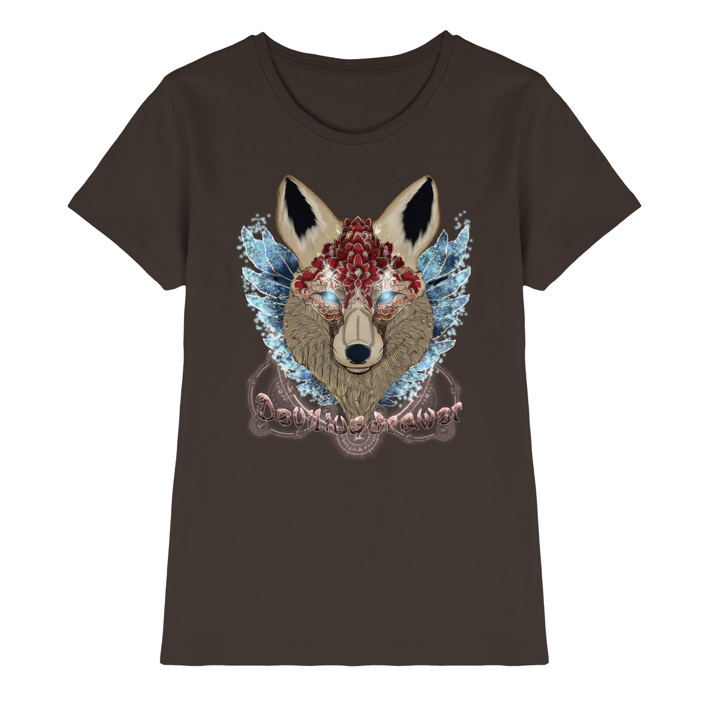 Deviliusdrawer Diamond Kitsune - Ladies Premium Shirt