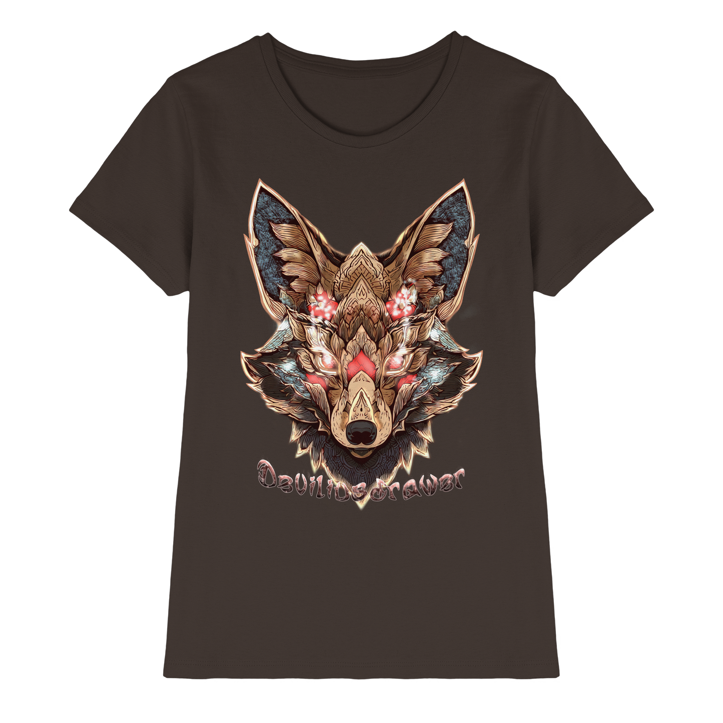 Deviliusdrawer Cristal Kitsune - Ladies Premium Shirt