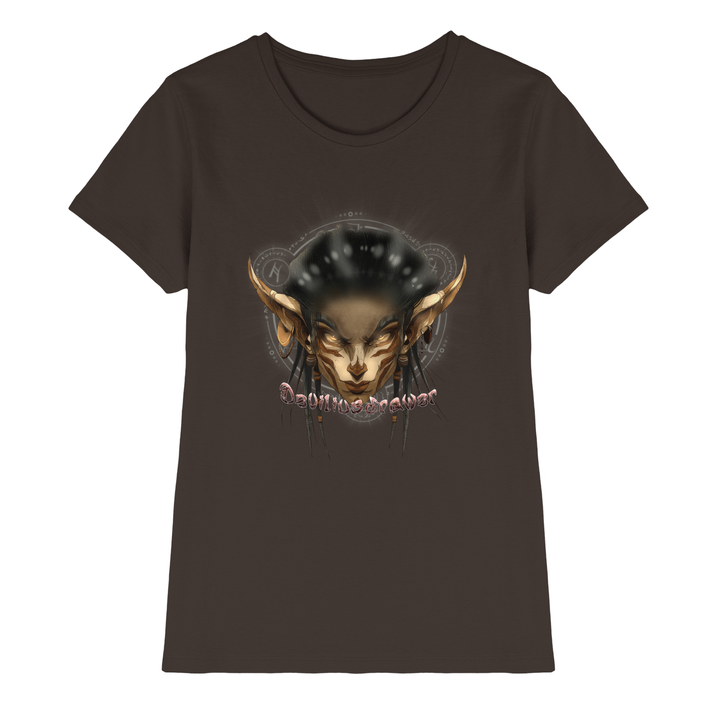 Deviliusdrawer Gold Magician Elf - Ladies Premium Shirt