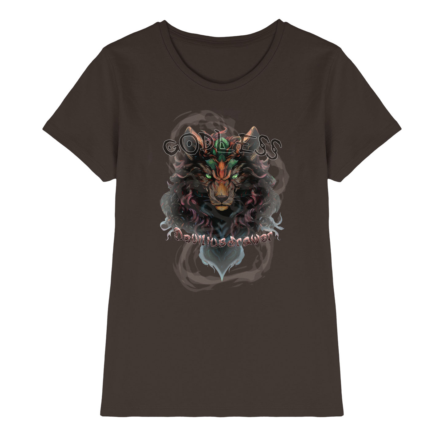 Deviliusdrawer Godless Wolf - Ladies Premium Shirt