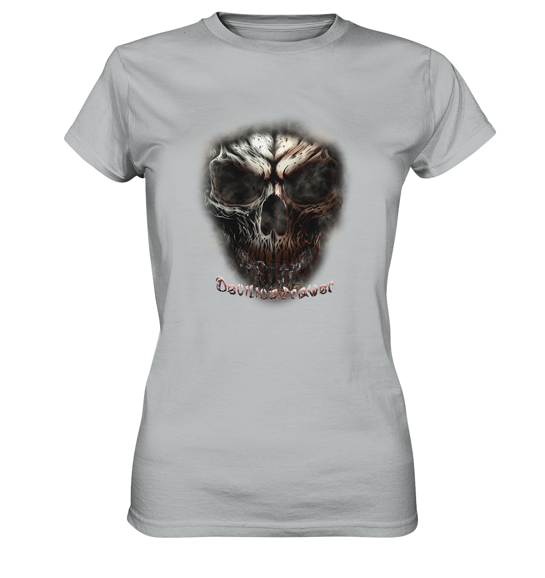 Deviliusdrawer Fire Skeleton - Ladies Premium Shirt