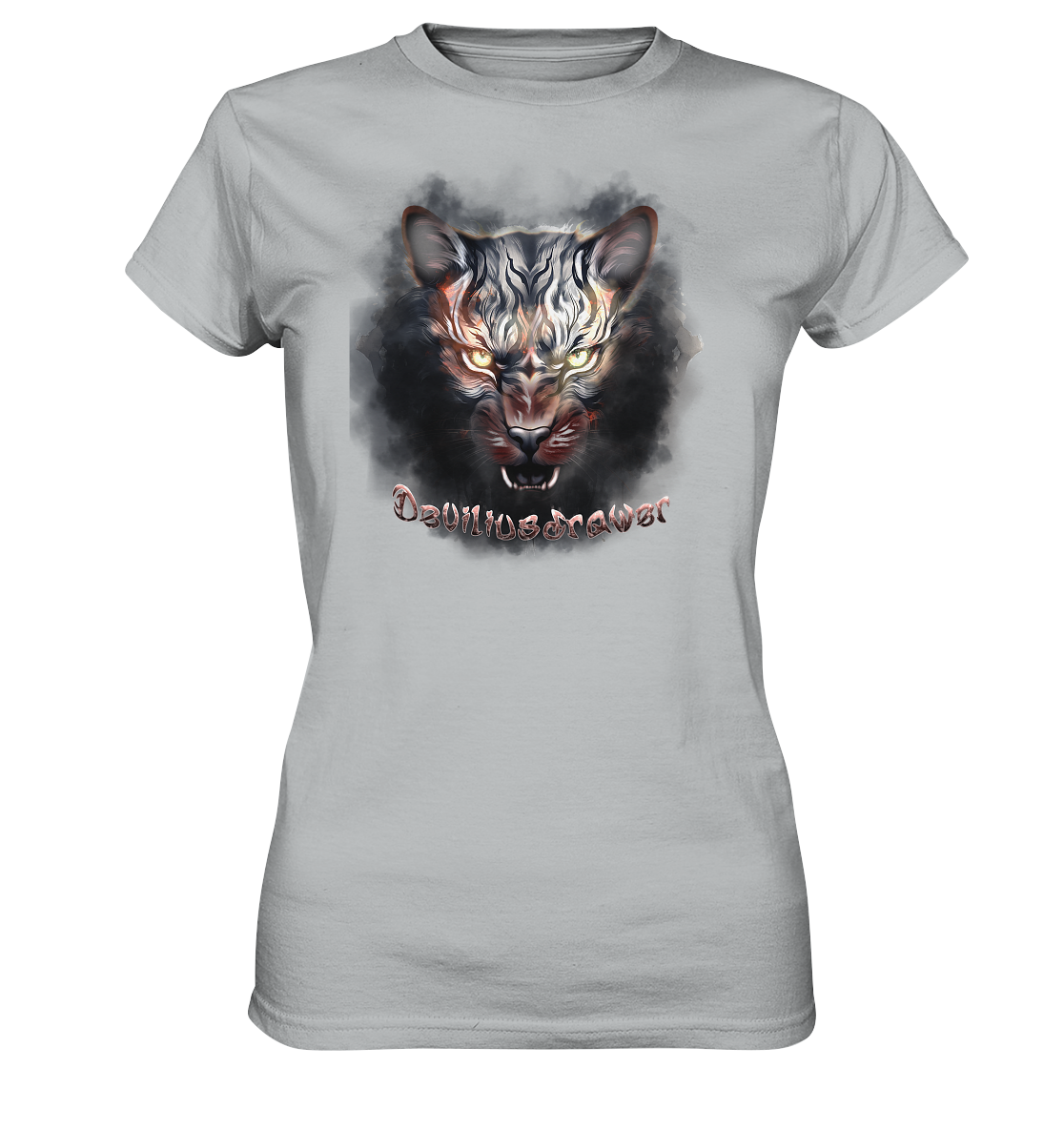Deviliusdrawer Smoke Tiger - Ladies Premium Shirt