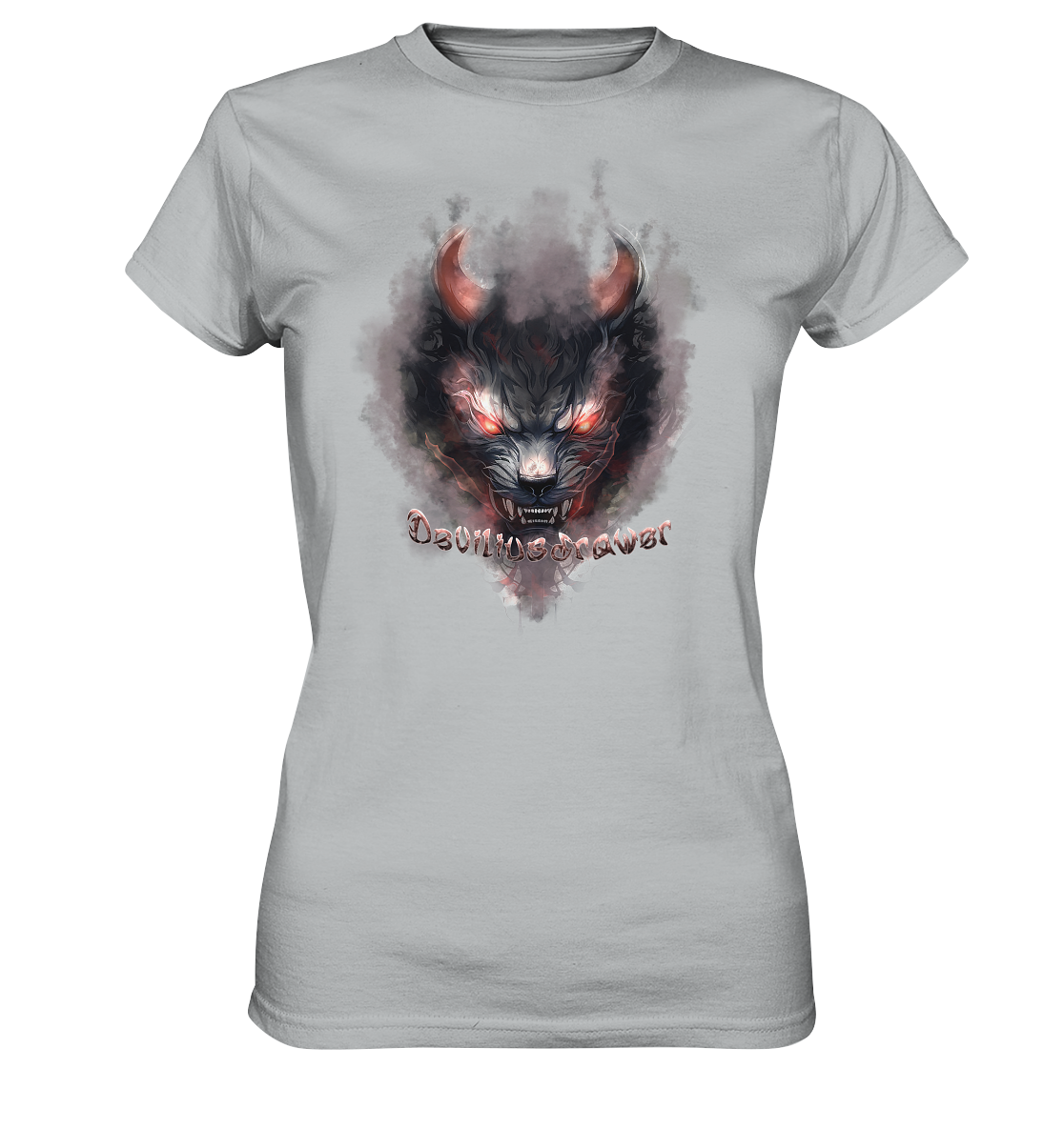 Deviliusdrawer Red Smoked Cat - Ladies Premium Shirt