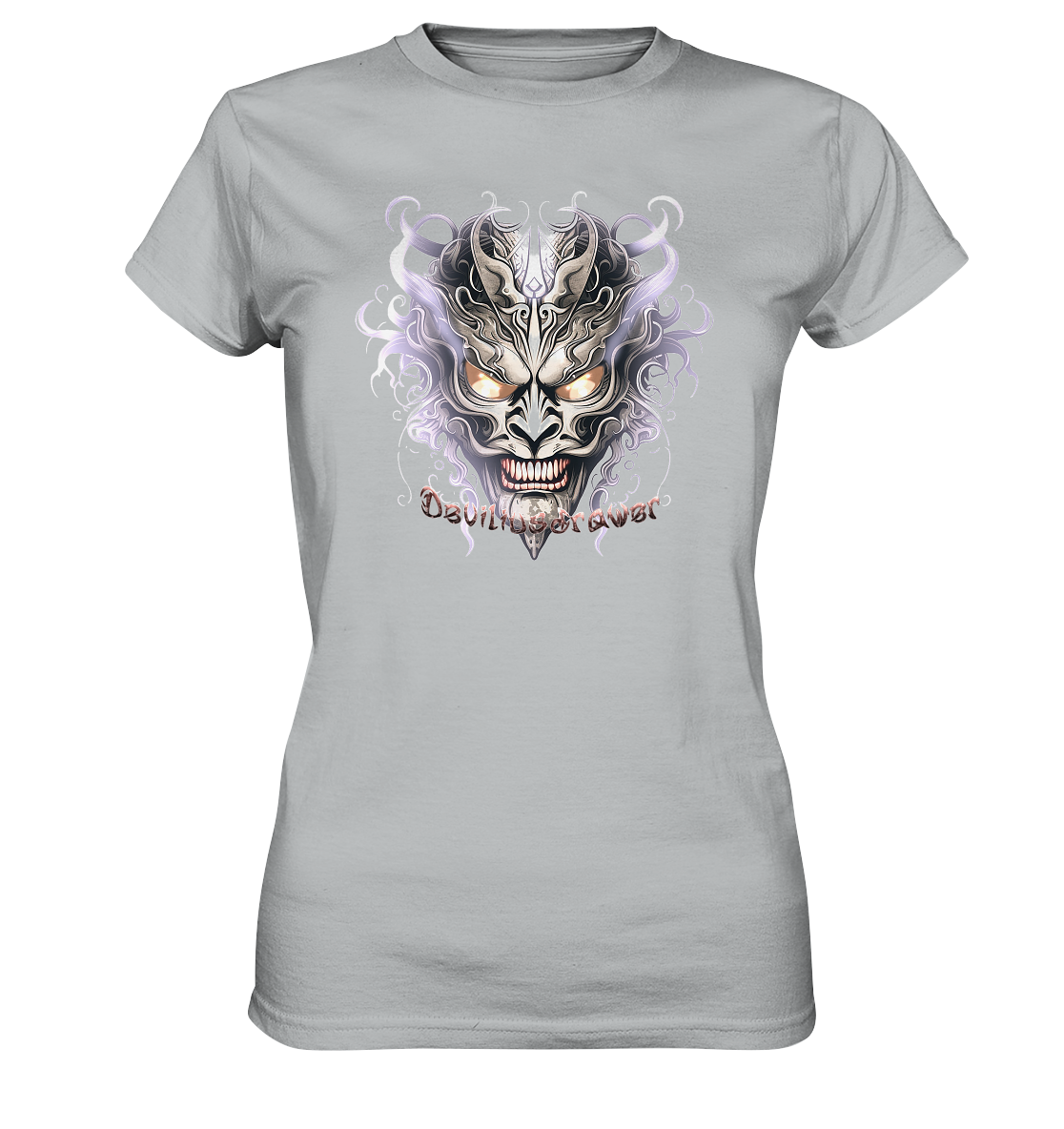 Deviliusdrawer Demon Mask Violet - Ladies Premium Shirt