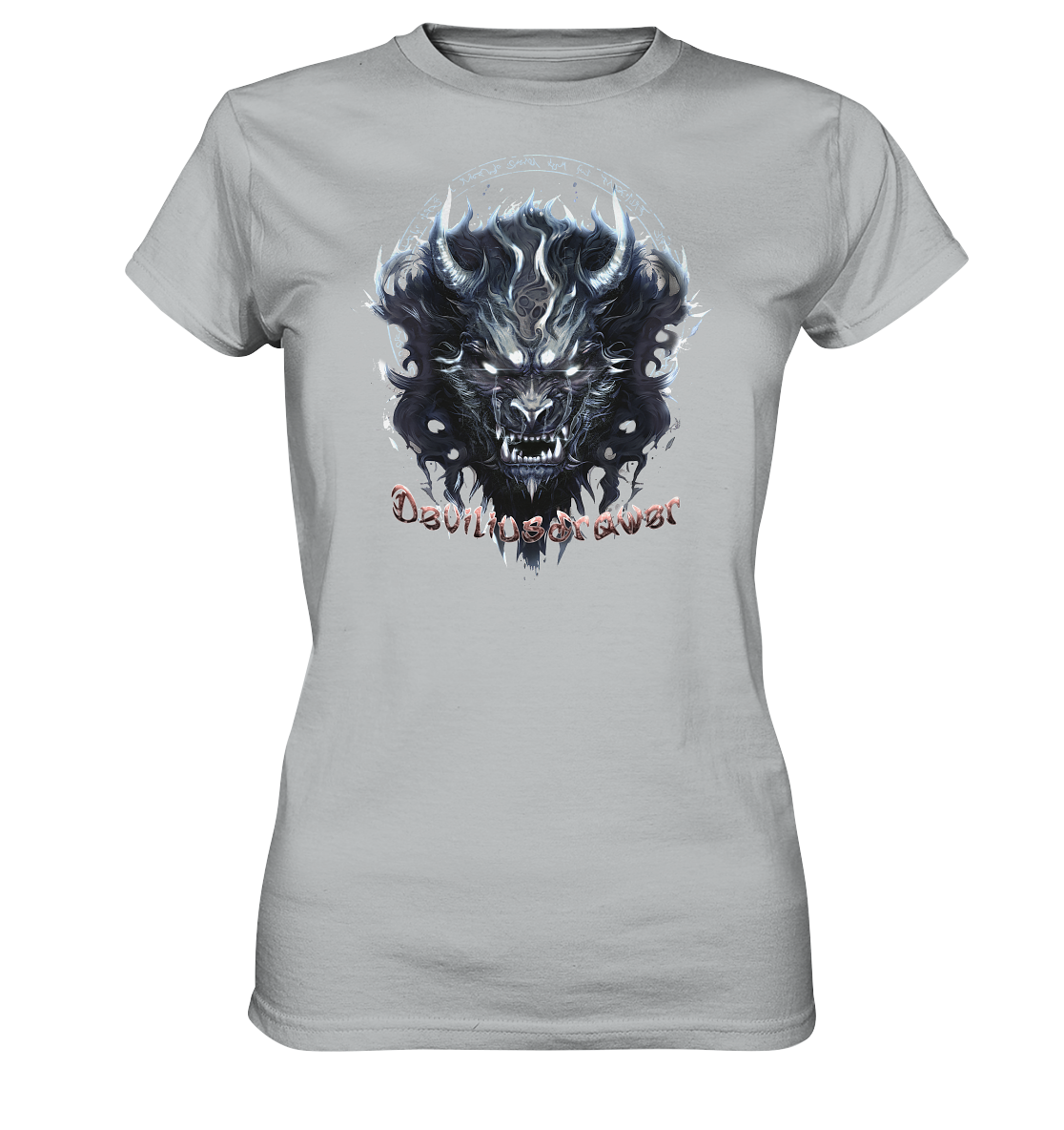 Deviliusdrawer Dark Wolf Mask - Ladies Premium Shirt