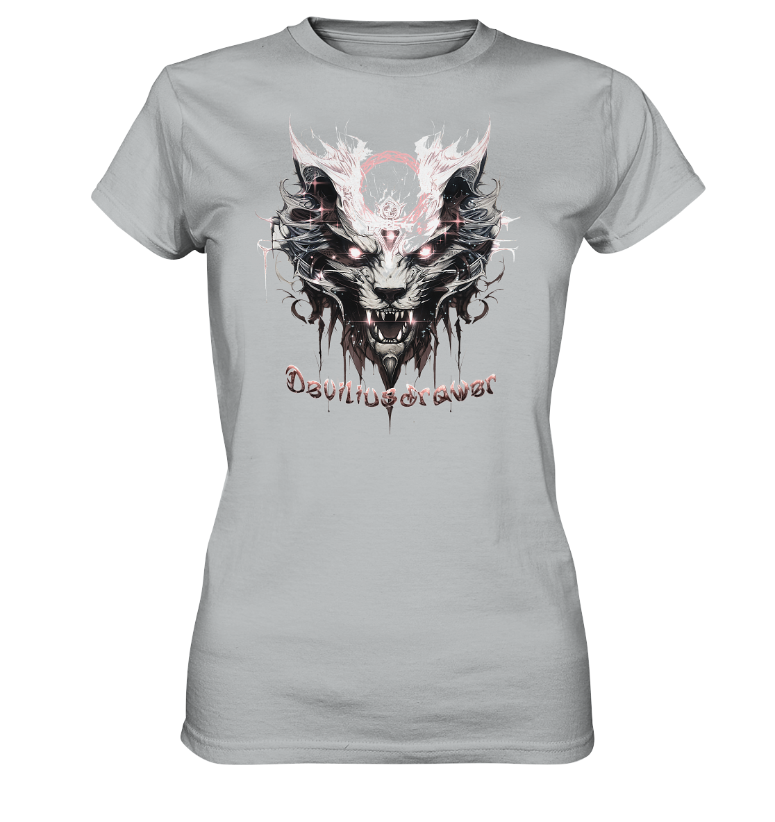 Deviliusdrawer Demonic Glow Cat - Ladies Premium Shirt