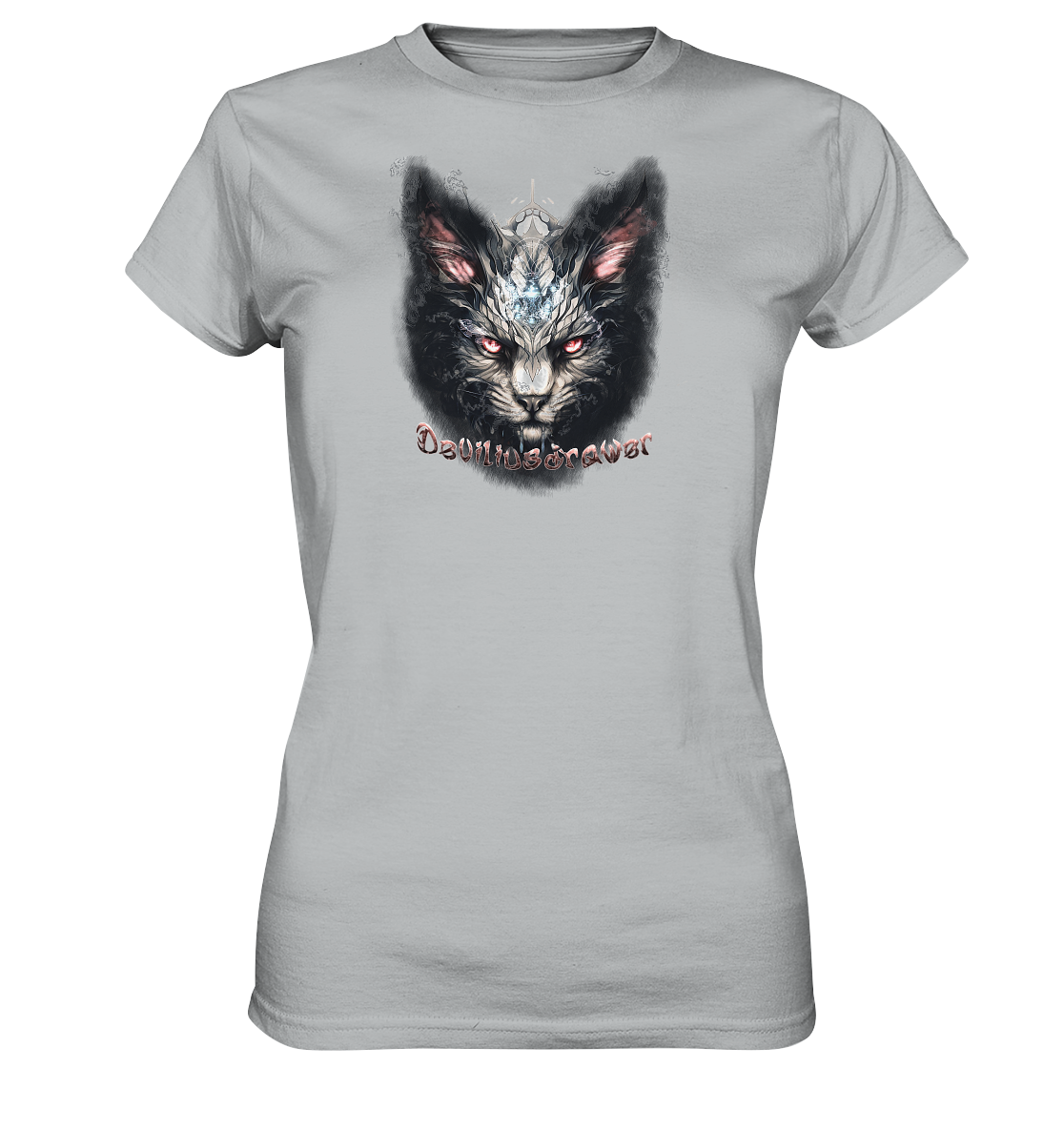 Deviliusdrawer Myshtical Redeyed Cat - Ladies Premium Shirt