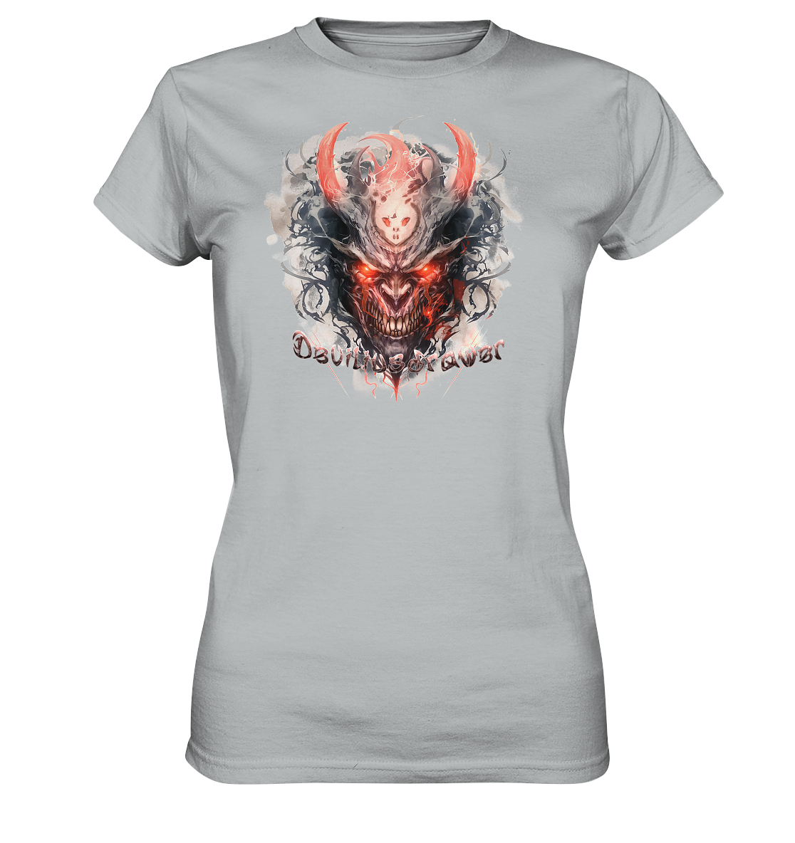 Deviliusdrawer Red Horn Devil - Ladies Premium Shirt