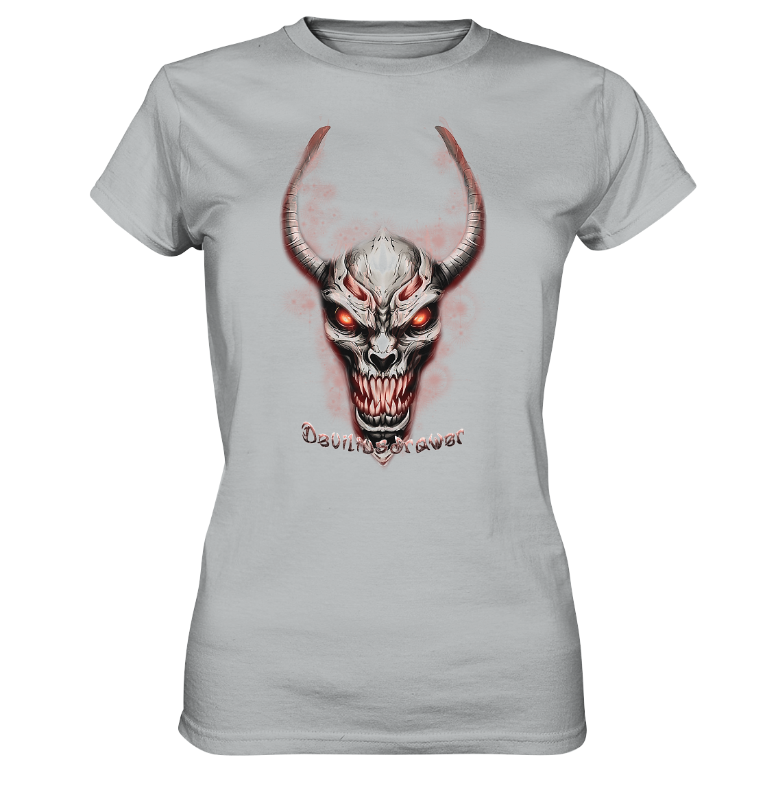 Deviliusdrawer Red Eyed Skeleton - Ladies Premium Shirt